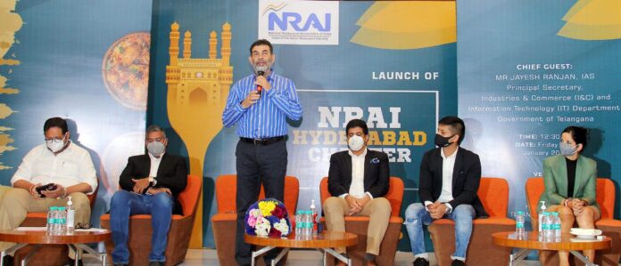 Shri Jayesh Ranjan launches the Hyderabad Chapter of National Restaurant Association of India