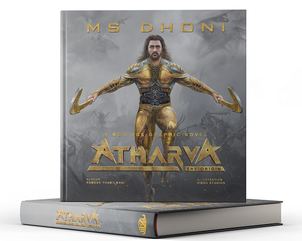 Superstar Rajinikanth Unveils The Cover Of The New Age Graphic Novel ‘Atharva: The Origin’, Featuring MS Dhoni