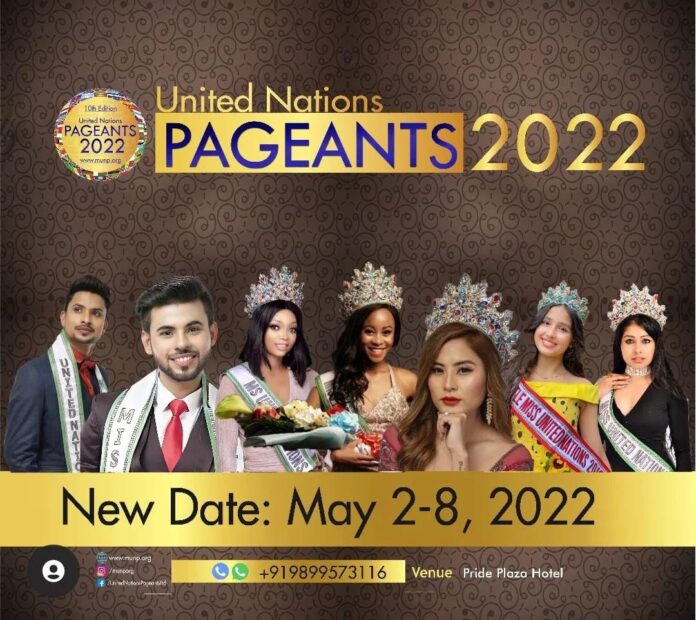 Who will be the next Miss or Mr. United Nations? May 7th see the prestigious World Finals at OPJ Auditorium New Delhi, India