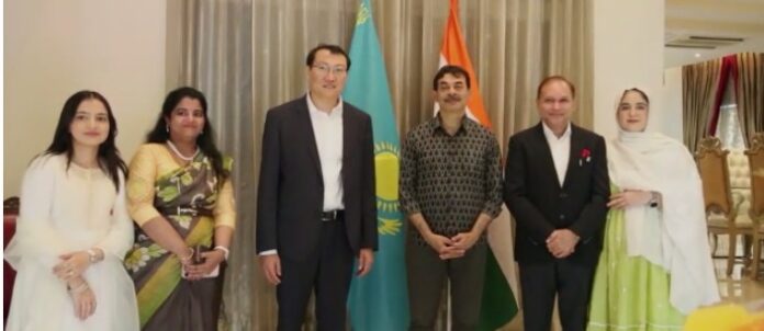 H.E Nawab Mir Nasir Ali Khan Honorary Consul Consulate of the Republic of Kazaksthan hosted a visit of Mr. Kairat Torebaeyav