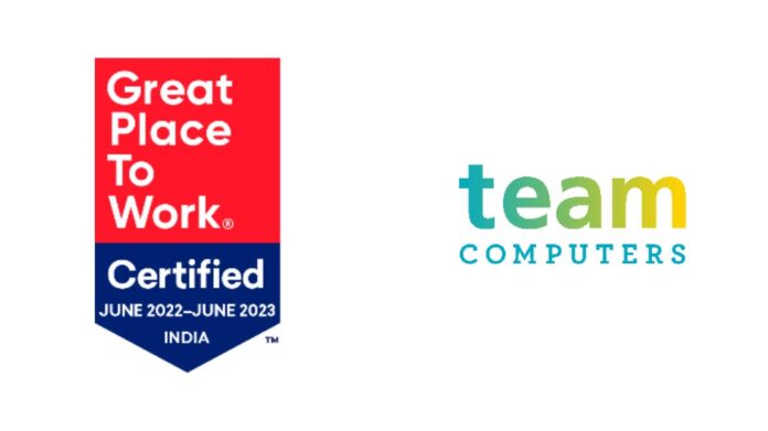 Team Computers is now Great Place to Work-Certified™!