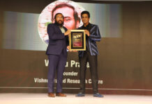 Young Scientist R. Vishnu Prassad from Chennai conferred Times Award Young Scientist R. Vishnu Prasad from Chennai conferred Times Award