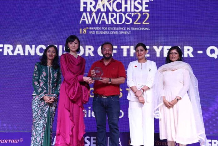 News Correspondent, Sneha Nair covers Best Franchiser Award story for the year 2022