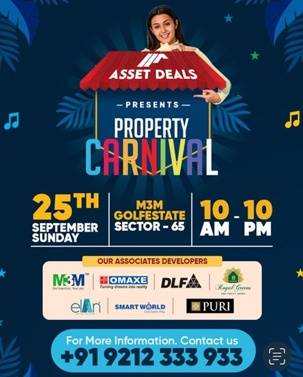 Asset Deals gears up for a one-day “Property Carnival” to showcase India’s best real estate properties under one roof