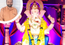 Tableau of ‘Sarvajanik Ganpati Mandal’ on the theme of Veer Savarkar’s heroism and Amrit Mahotsav of Independence Tableau of 'Sarvajanik Ganpati Mandal' on the theme of Veer Savarkar's heroism and Amrit Mahotsav of Independence