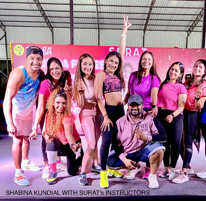 ZUMBA FITNESS EVENT with Bigg Boss Fame 16 Shabina Kundial, was organised at BB Club near VIP ROAD in Surat!!