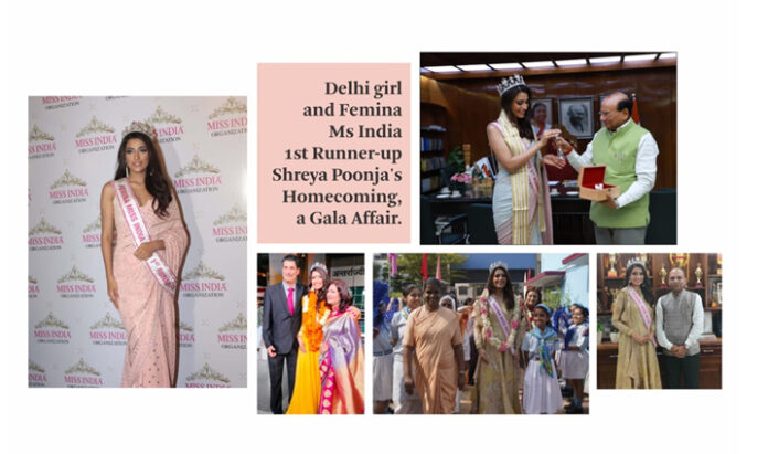 Delhi girl and Femina Miss India 2023 1st Runner-Up Shreya Poonja's homecoming, a gala affair!