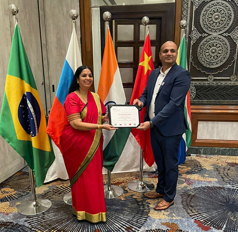 Mr Ashutosh Landge Gets Elected as Member Governing Body, BRICS Chamber of Commerce and Industry for the Year 2023 to 2026