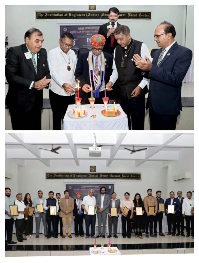 Installation Ceremony, Lions Club of Surat, Global Professionals & Entrepreneurs’ Network, G-PEN, ‘Dynamic Icon of Gujarat 2023’ award, Nihar Saraswala, Dr Vimal Rathi, Surat, Gujarat