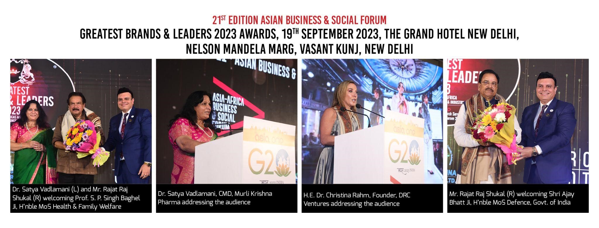 21st Asian Business & Social Forum 2023 & The Healthier India Conclave 2023 .