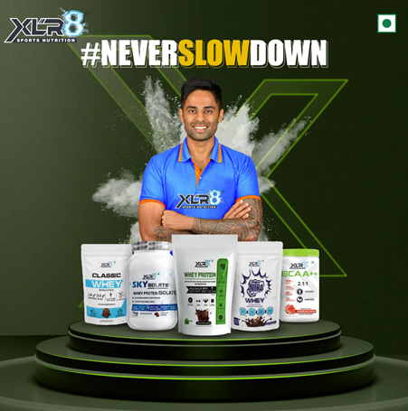India’s Leading Fitness Brand, XLR8 SPORTS NUTRITON, Cricketer Surya Kumar Yadav, XLR8, Nutrition, sports nutrition brand, 