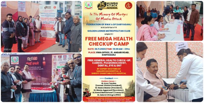 Health check-up camp on 26/11 Martyrs' Day with PM Modi's message; Manoj Kumar Jain extended support