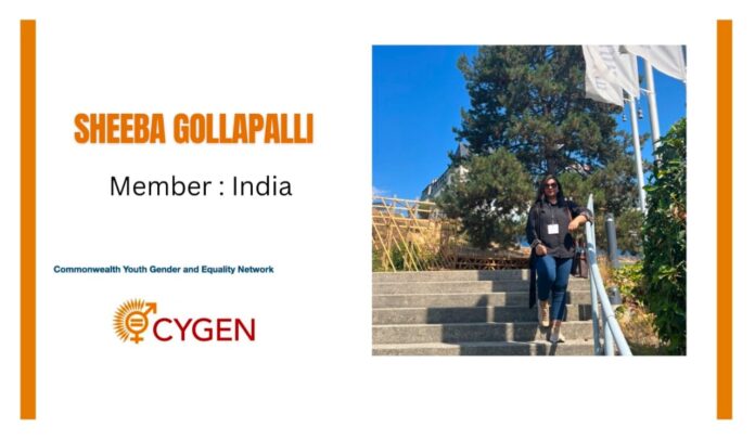 Rajahmundry Personality Sheeba Gollapalli Selected As Member of CYGEN ( Commonwealth Youth Gender Equality Network ) on March 19th, 2024
