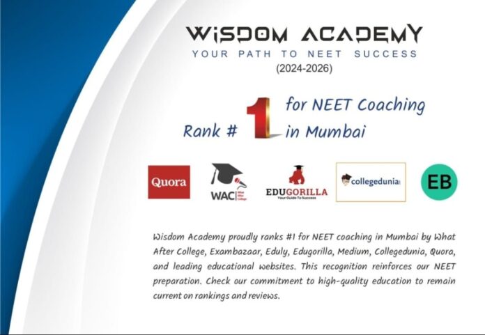 Wisdom Academy Empowering Students for NEET Success in Mumbai.