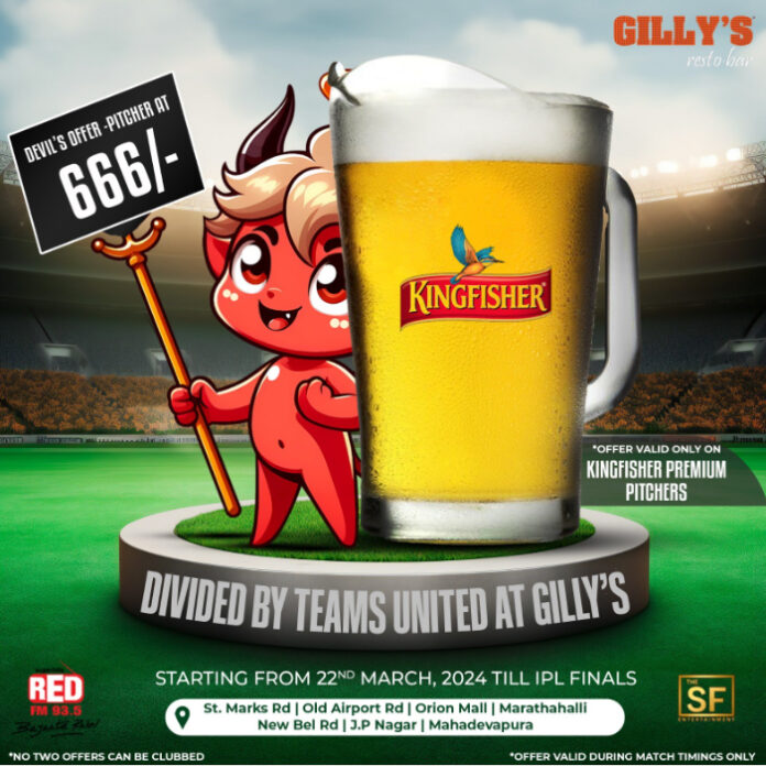 Gilly’s Sets the Pitch for IPL Fever with Unbeatable Offers on Beers   