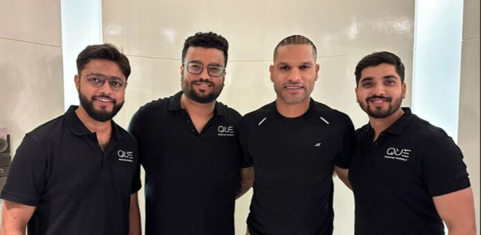 QUE Announces Strategic Investment from Shikhar Dhawan; Joins as Partner and Brand Ambassador.
