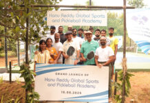 Launch of Hanu Reddy Global Sports & Pickleball Academy at Hanu Reddy Raghava Farms Hanu Reddy Global Sports & Pickleball Academy, Hanu Reddy Raghava Farms, Hanu Reddy,