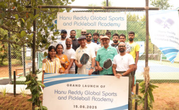 Launch of Hanu Reddy Global Sports & Pickleball Academy at Hanu Reddy Raghava Farms Hanu Reddy Global Sports & Pickleball Academy, Hanu Reddy Raghava Farms, Hanu Reddy,