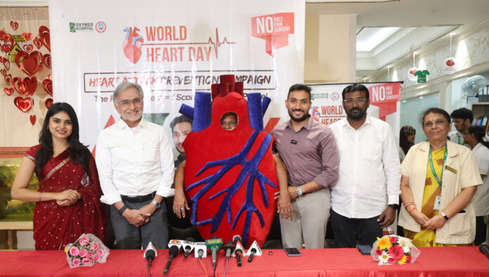 Oxymed Hospital Launches ‘Power of Zero’ Campaign to Prevent Heart Attacks Oxymed Hospital, ‘Power of Zero’ Campaign, World Heart Day 2025, Dr. Ayaz Akber, Dr. Sama Akber , Jeevitha Murugesh , Heart Attack Prevention Campaign,