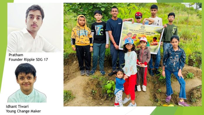 Young Changemaker Leads by Example at RippleSDG17 Tree Plantation Drive
