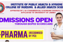 Counselling for D.Pharma in Jammu Started – Choose IPHH College of Nursing & Allied Health Sciences as Your First Preference