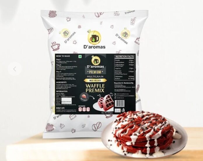 D’Aromas, premium-quality waffle premixes, complete assortment of accompaniments,