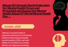 Mayaa SH Attends World Federation For Mental Health Forum and Promoting and Supporting Mental Health Ahead Of World Mental Health Day Mayaa SH, World Federation For Mental Health Forum, Mental Health, World Mental Health Day,