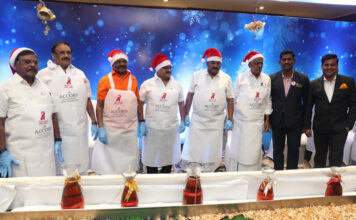 Festive Cheer Begins at Accord Metropolitan with Grand Cake Mixing Ceremony Accord Metropolitan, Chennai, Venkatesh Bhat, Celebrity Chef, Accord Hotels and Resorts, Christmas Cake Mixing Ceremony,