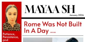 Mayaa SH | Rome Was Not Built In A Day.. Mayaa SH, distinguished Indian author, activist, feminist philosopher ,
