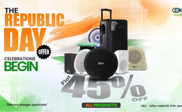 Grab the 45% Republic Day offer: Ooka Audio products now available at a flat 45% off