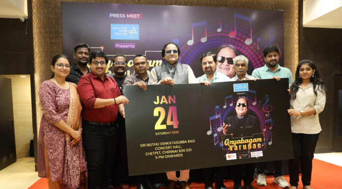 Music Director Bharadwaj Announces Canara Bank Presents “Gnyabagam Varudae” – A Musical Celebration of Three Decades Music Director Bharadwaj, Gnyabagam Varudae, Musical Celebration, Chennai, Vinu Hasan, Tie Up Events & PR,