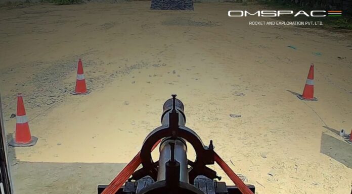 Successful Ground Test of Solid Rocket Motor: Achieved Key Propulsion Milestone for Sounding Rocket Omspace Rocket & Exploration Pvt. Ltd., space technology, launch services,