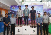 First Annual Athletics Meet concludes at SRM University–AP, Amaravati SRM University–AP, Amaravati, Dr R Premkumar, Professor Ch Satish Kumar, Annual Athletics Meet