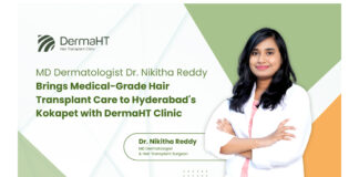 MD Dermatologist Dr. Nikitha Reddy Brings Medical-Grade Hair Transplant Care to Hyderabad’s Kokapet with DermaHT Hair Transplant Clinic