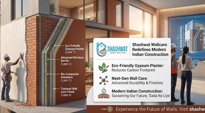Shashwat Wallcare Redefines Modern Indian Construction with Eco-Friendly Gypsum Plaster and Next-Gen Wall Care Solutions
