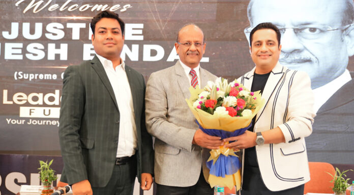 Dr Vivek Bindra Hosts Former Supreme Court Justice Rajesh Bindal, One of India’s Most Respected Judicial Reformers and Champion of Technology-Led Court Reforms, at Bada Business Leadership Funnel Program (LFP)