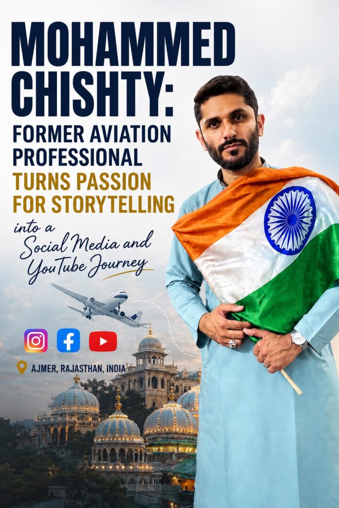Mohammed Chishty Former Aviation Professional Turns Passion for Storytelling into a Digital Journey