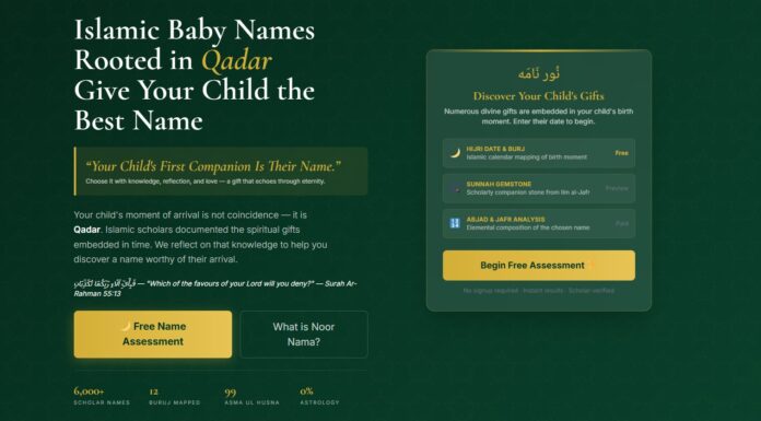 NoorNama Launches Free Islamic Naming Platform Built on Verified Arabic Meanings and Classical Scholarship